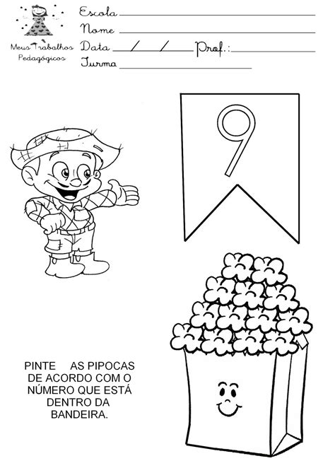 Meus Trabalhos Pedagógicos ® Atividades De Matemática Tema Festa Junina