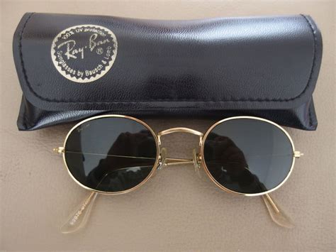 Ray Ban Bandl W0976 Oval Gold Rare Sunglasses From The 90s Catawiki