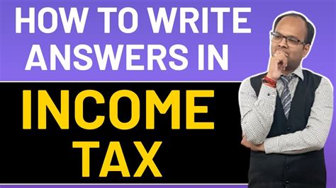 How To Prepare Ca Inter Tax How To Write Answers Of Tax Ca Inter Tax Presentation Shorts