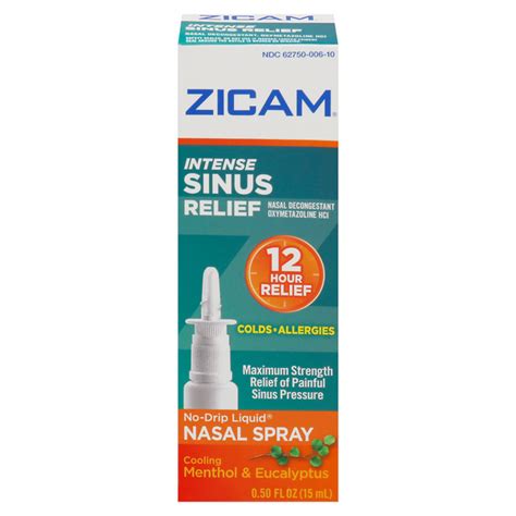 Save On Zicam Intense Sinus Relief No Drip Nasal With Cooling Menthol And Eucalyptus Order Online