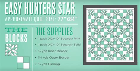 New Friday Tutorial The Hunters Star Quilt