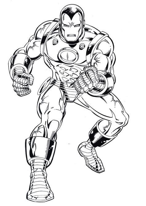 Ironman Enojado Para Colorear Imprimir E Dibujar Coloringonly Com