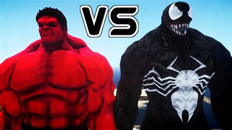 Red Hulk Vs Venom Epic Battle Youtube