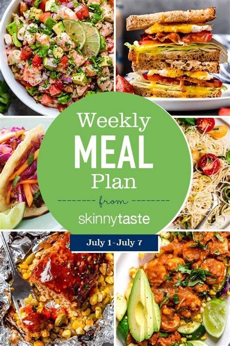 Skinnytaste Meal Plan July 1 July 7 Skinnytaste Bloglovin