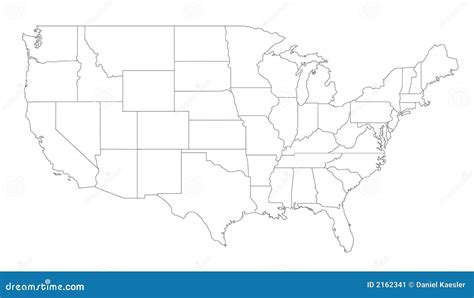 Map Of The United States Stock Vector Image Of Indicating 2162341