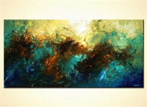 You can browse coral reef painting samples from real customers and artists. Painting for sale - large abstract coral reef earth blue #4667