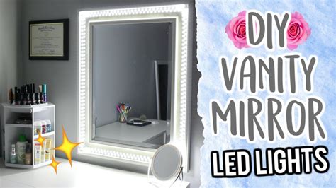 When it comes to decorating ideas for teen rooms or diy dorm room decor ideas, this cute flower framed mirror should be at the top of your must make next list. $20 DIY Vanity Mirror Using LED Lights! Cheap and Easy - YouTube