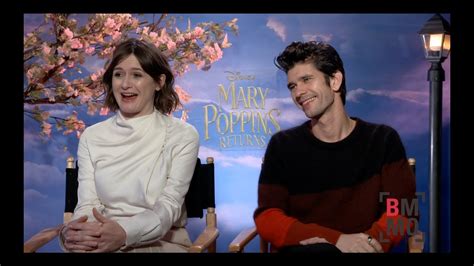 Ben Whishaw And Emily Mortimer Interview Mary Poppins Returns Youtube