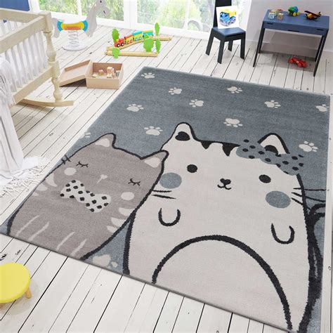 Soll der kinder teppich ein rechteckiger oder runder teppich oder sogar ein teppich in tierform oder sternform sein? Teppich Glückliches Kätzchen Katze Kinder Pfote | eBay