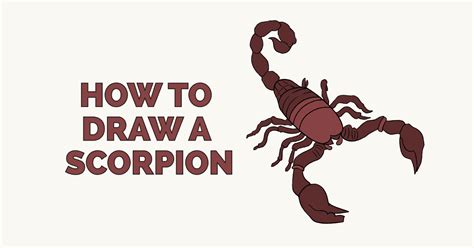 Draw a real life scorpion. How to Draw a Scorpion - Really Easy Drawing Tutorial