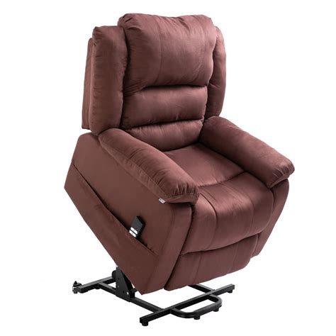homegear microfiber dual motor power lift electric recliner chair with remote brown walmart