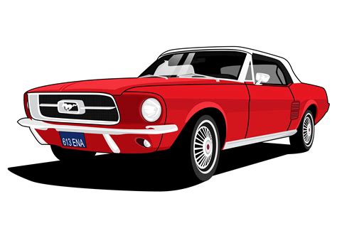 Mustang Car Drawing Free Download On Clipartmag