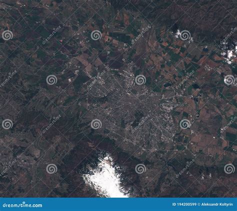 Satellite Map Of Sofia Bulgaria View From Space Stock Image Image Of