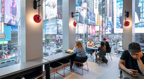 Mcdonalds Time Square Progressive Ae Flagship Store Design