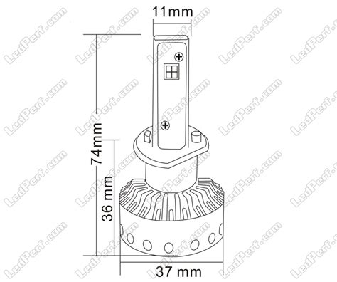 Kit Ampoules Led H1 Taille Mini Port Offert