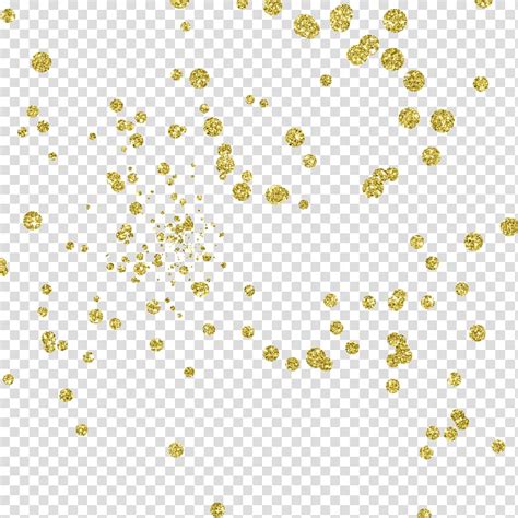 Yellow Glitter Decors Gold Point Dynamic Floating Material Floating