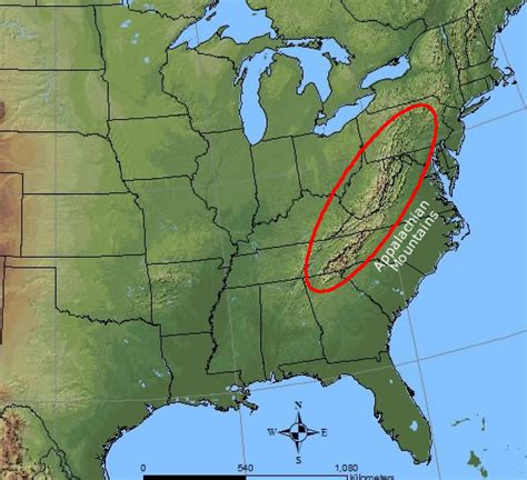 Appalachian Region Map