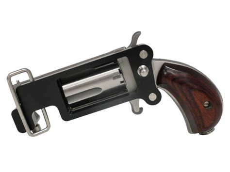 Naa 22lrbbs Mini Revolver 22lr 1 18 Ss Matte Wood Wbelt Buckle