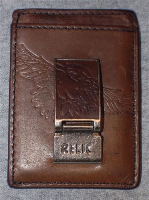 They are convenient, minimalistic, and easy to use, crafted from leather, carbon, metal, elastic, and other materials, in many shades and hues. RELIC MEN'S FRONT POCKET WALLET MONEY CLIP WITH ENGRAVED EAGLE BROWN LEATHER #Relic #FrontPocket ...