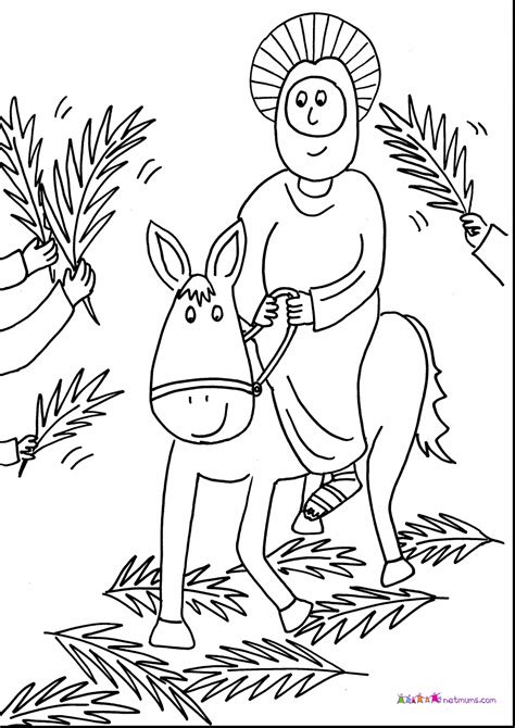 Palm Sunday Coloring Pages To Print ~ Coloring Jesus Blind Bible Heals