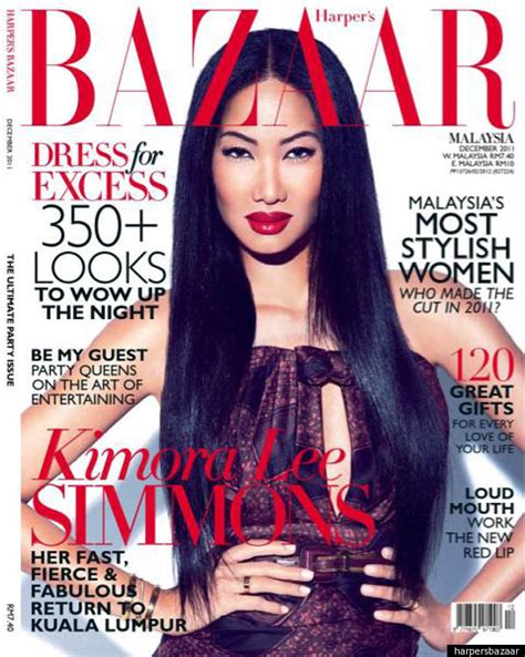 Kimora Lee Simmons Covers Harpers Bazaar Malaysia Photo Huffpost