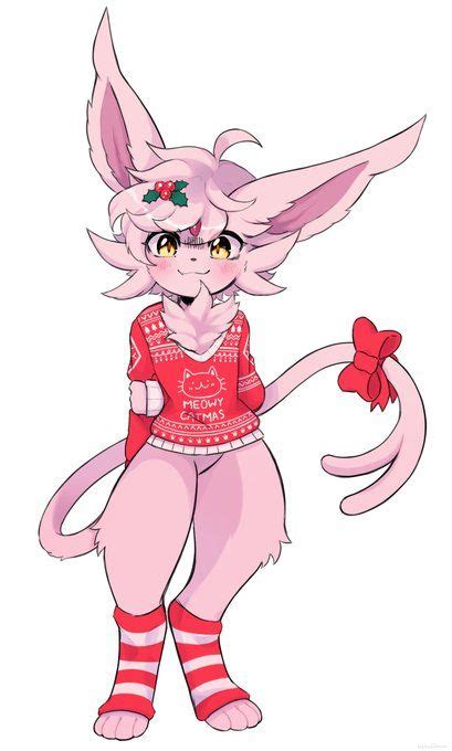 Christmas Espeon Bab ️ Furry Art Anime Furry Cute Pokemon Pictures