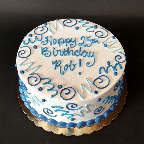 Blue Birthday Cake 300341 Round Birthday Cakes Birthday Sheet Cakes