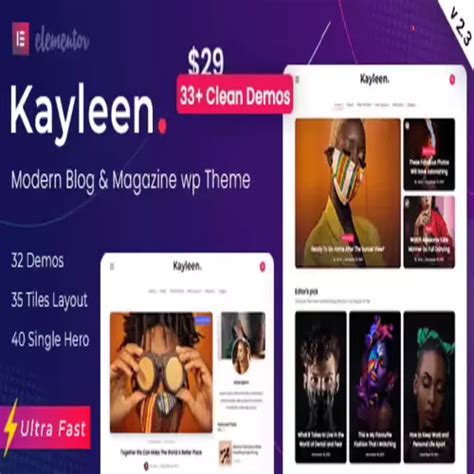 Kayleen Blog Magazine WordPress Theme Plugintheme
