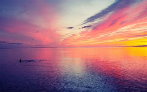 Hermoso Atardecer En El Mar Wallpaper Sunset Iphone Wallpaper Beach