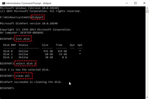 Steps To Run Diskpart Clean All Command To Erase Ssd Drive