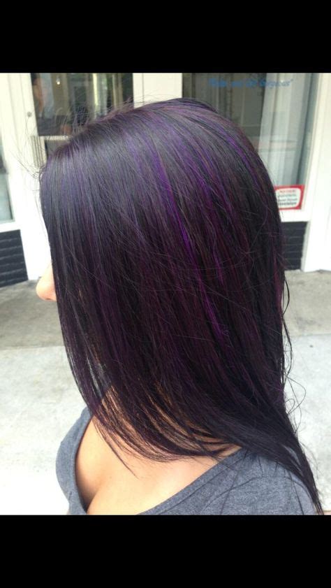 44 Top Images Purple Highlights For Black Hair 25 Sexy Black Hair
