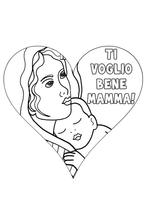 Disegni Per La Festa Della Mamma Da Colorare Pianetabambini It