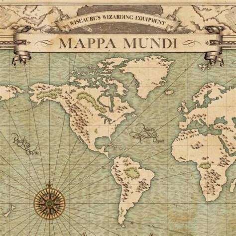 Newt Scamander S Mappa Mundi Print Artofit