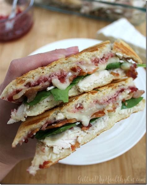 Turkey Cranberry Panini With Bacon And Brie Recipe Cooking Recipes
