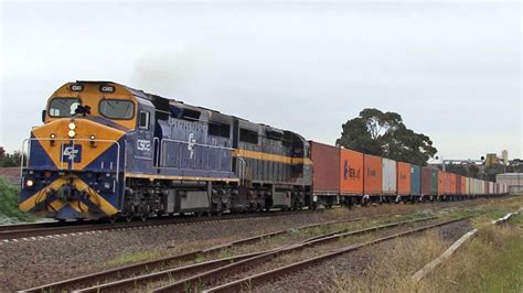 Double C Class Diesels On 6mc1 Australian Trains Youtube