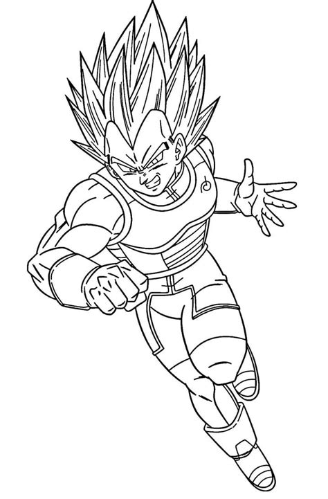 Dibujos De Dragon Ball Vegeta Para Colorear Para Colorear Pintar E