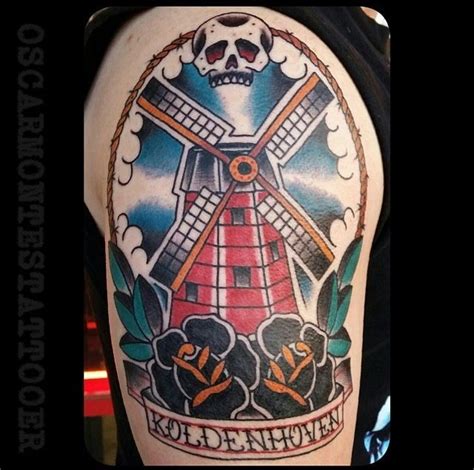 Traditional Tattoo Windmill Tattoo Flying Eyeball Tattoo Windmill Tattoo Dutch Tattoo