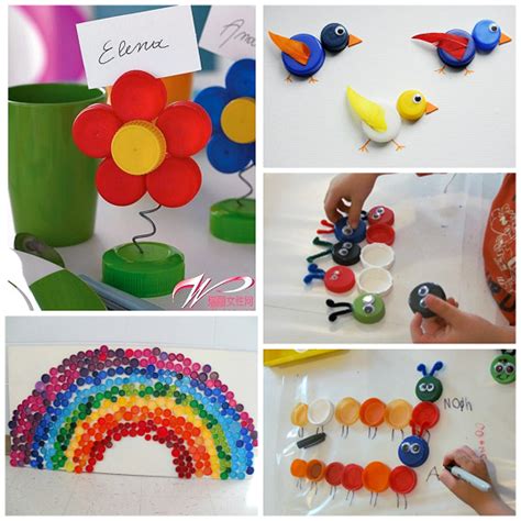 Plastic Bottle Cap And Lid Crafts For Kids Crafty Morning