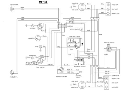 Diagrams include the colour code information of the cables. Really need some help with MF 165 wiring - Massey Harris ...
