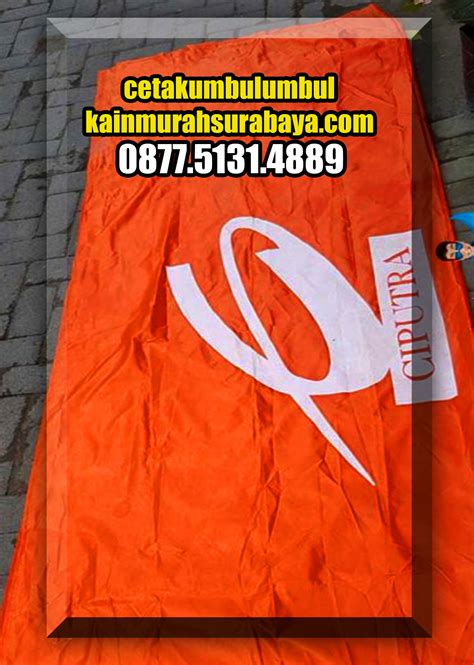 Cetak Bendera Citraland Cetak Umbul Umbul Kain Surabaya
