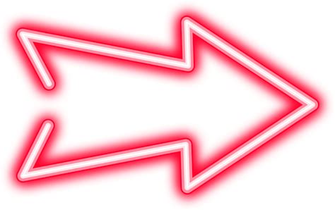 Red Neon Arrow Png Transparent