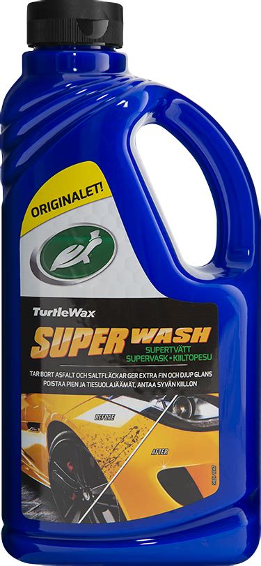 Supertvätten innehåller avfettning schampo och vax 3 i 1 produkt