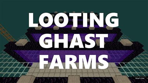Minecraft Elegance Looting Ghast Farms Up To 7200 Tearsh 9000 Gph Java 116 120 Youtube