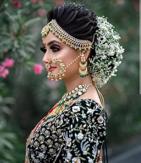 Side french is one of the best indian wedding hairstyles for short hair. Makeup and Age | Bridal hair buns, Indian bridal hairstyles, Indian bridal makeup