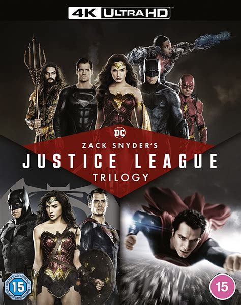 Zack Snyders Justice League Trilogy 4k Ultra Hd 2021 Blu Ray Region Free Amazones
