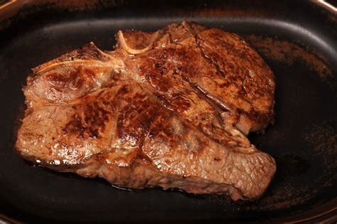When oil is just about to smoke, add steak. How Do I Pan-Fry a Porterhouse Steak? | LIVESTRONG.COM