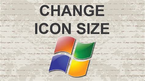 Change Icon Size Windows 7 Easy Youtube