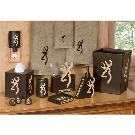 Arabic calligraphy, company logo, browning, arabic handwriting, arabic calligraphy art, brown colors. Browning Buckmark Bathroom Set and Accessories | Camo Trading