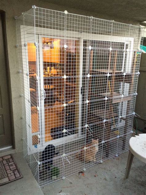 I installed a pet door several years ago, and it is a heating and cooling energy sucker. Catio - sliding glass door with a cat door | Outdoor cat ...
