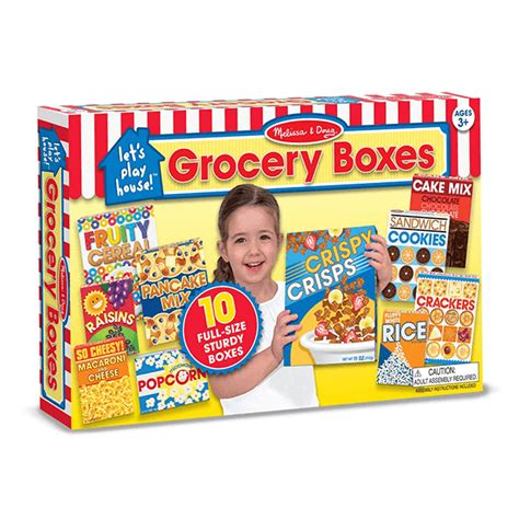 Melissa And Doug Lets Play House Grocery Shelf Boxes By Jr Company